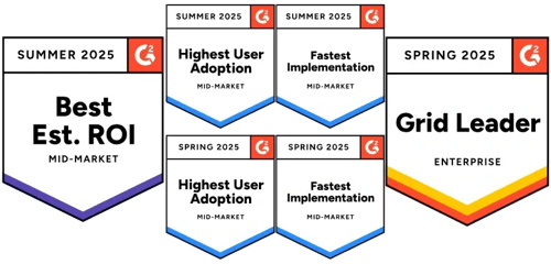 G2 Spring Summer 2025 Stacked ROI and Grid leader hero