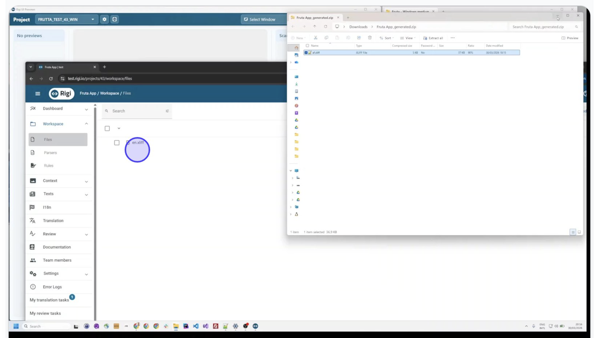 Rigi snapshot - load strings