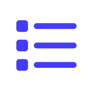 descriptive icon- list