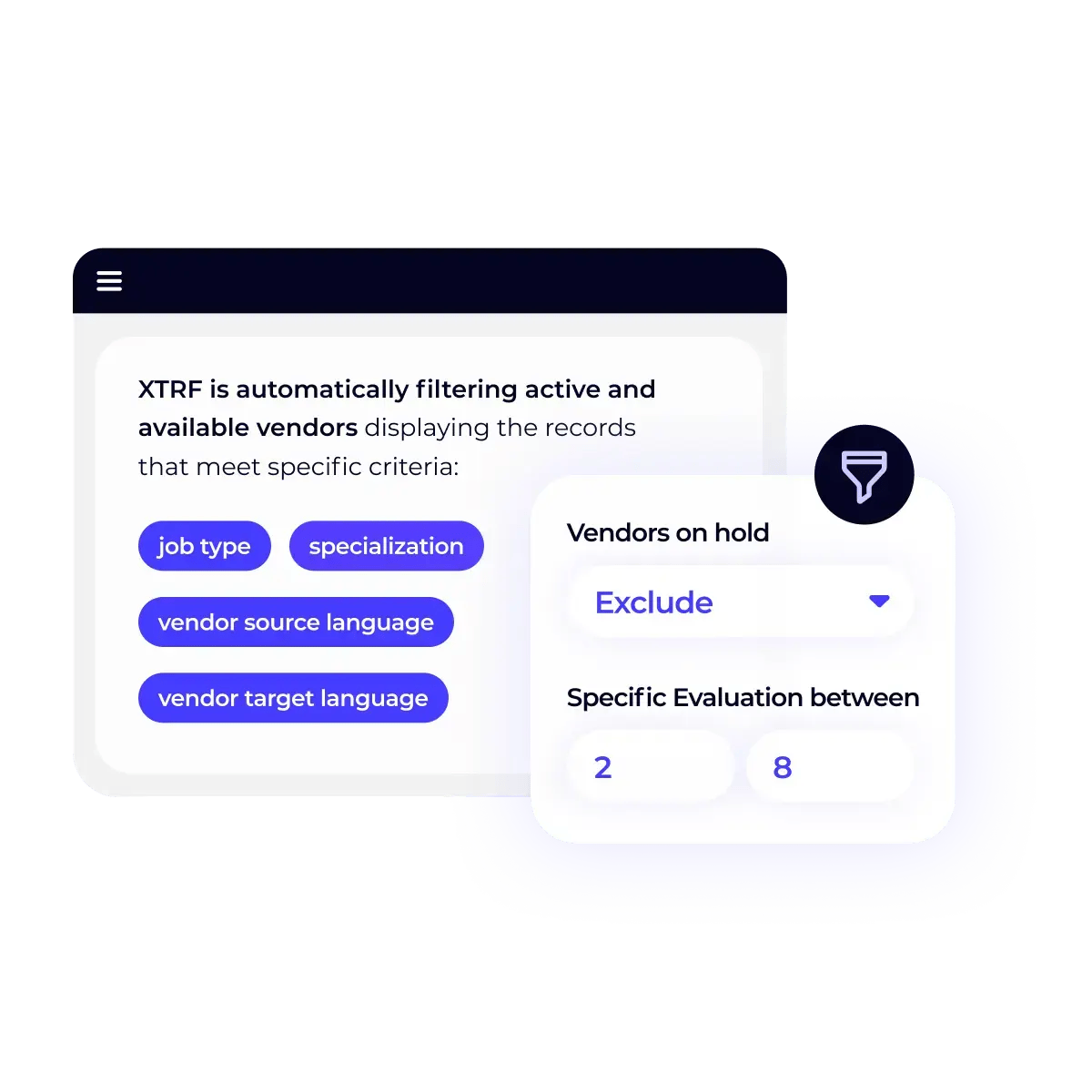 XTRF - Smart vendor matching - Vendor selection rules