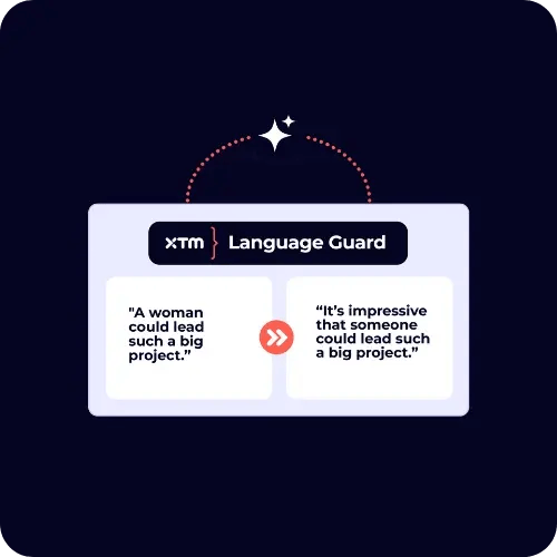 XTM language guard graphic