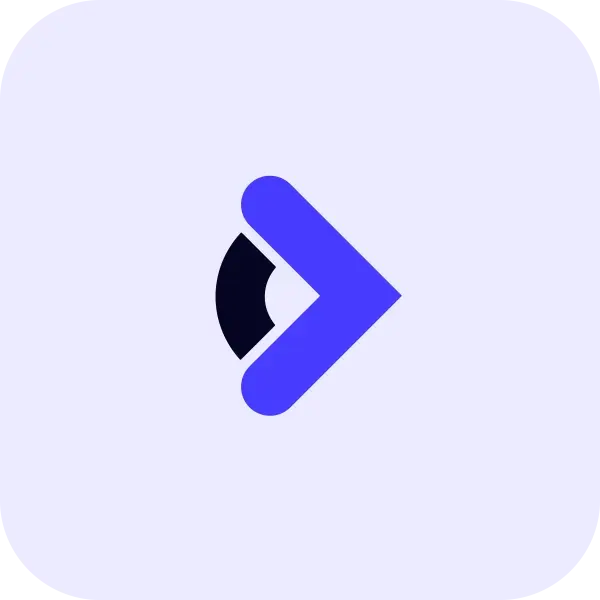 Software-lokalisatiepictogram met vette pijl naar rechts op violette achtergrond