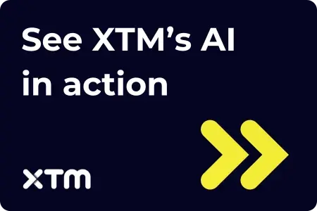Promotional banner encouraging users to explore XTM’s AI-powered localization tools