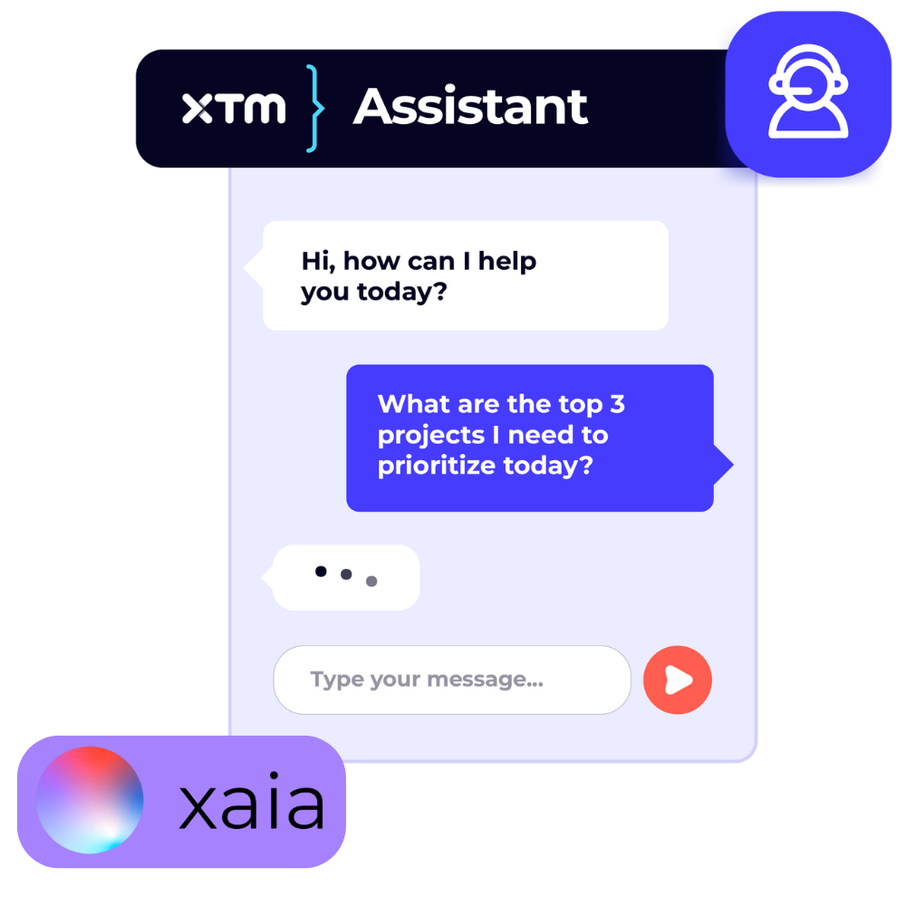 XTM translation co-pilot -  xaia project management