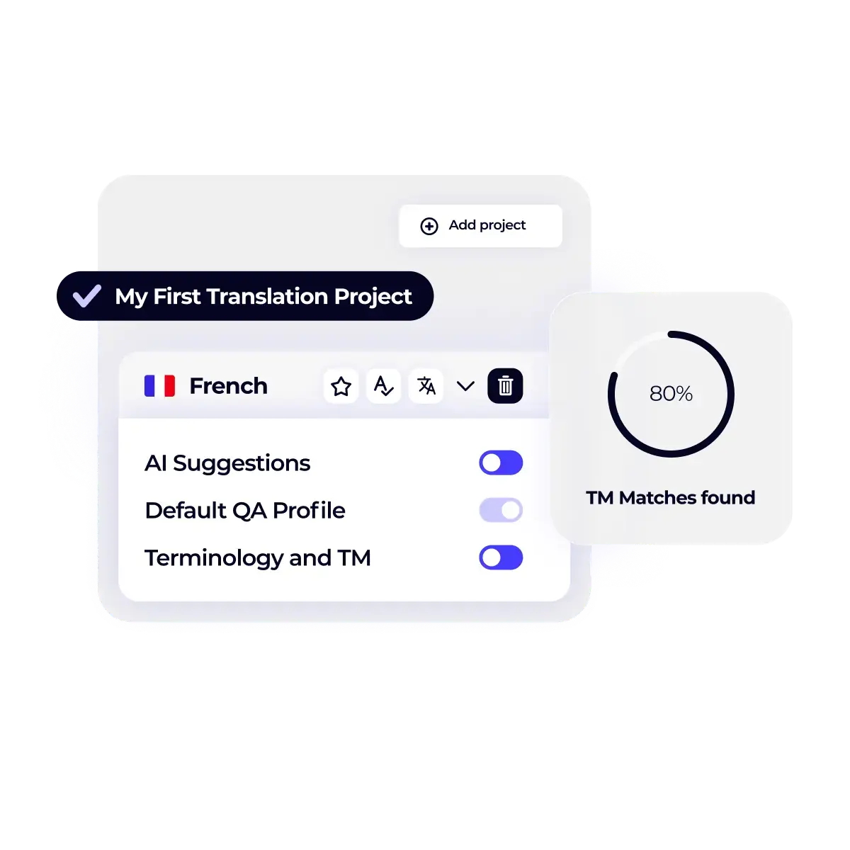 XTM Cloud - TM Match found