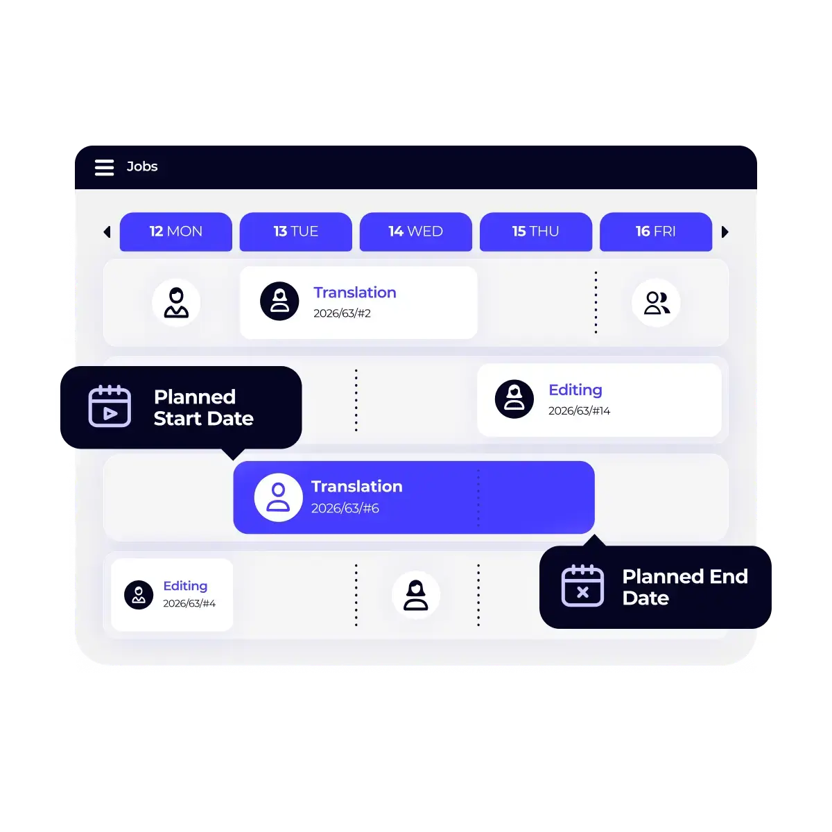 XTRF - Calendar & resource scheduling