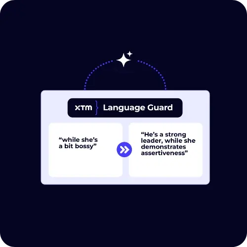 XTM language guard graphic