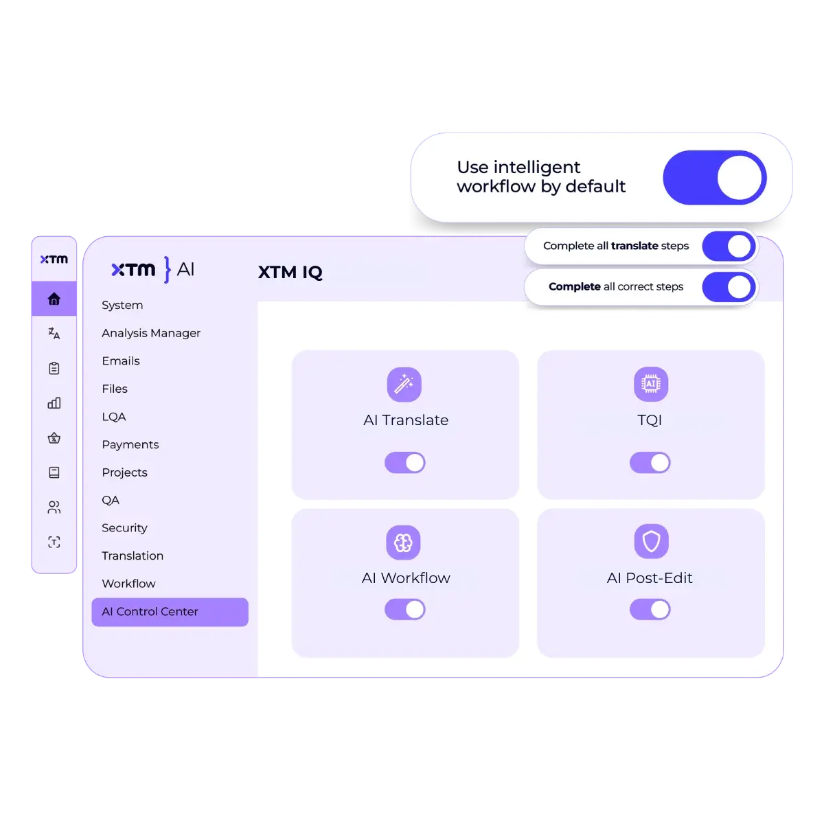 XTM Intelligence Control centre NEW
